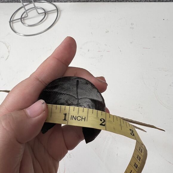 Gold Filigree Star Christmas Tree Topper Metal Art Handmade in Haiti Home decor - Picture 8 of 8